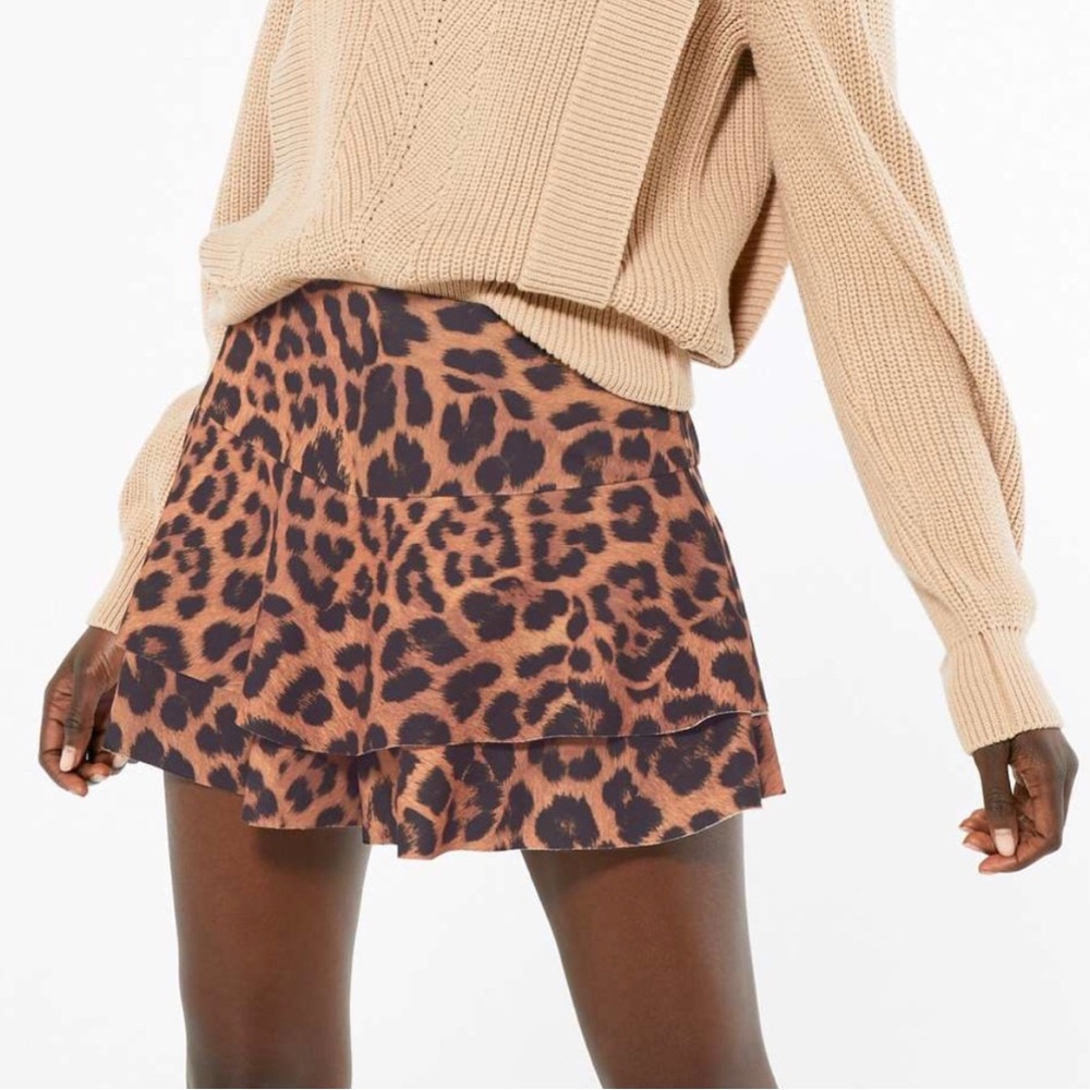 New Look leopard skort Free with a purchase